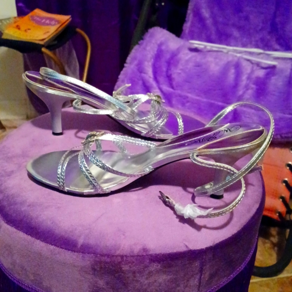 Silver heels